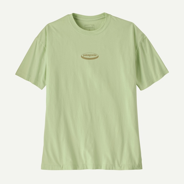patagonia パタゴニア ／ ウィメンズ・'95 オーバル・ロゴ・オーバーサイズ・Tシャツ #LNGR