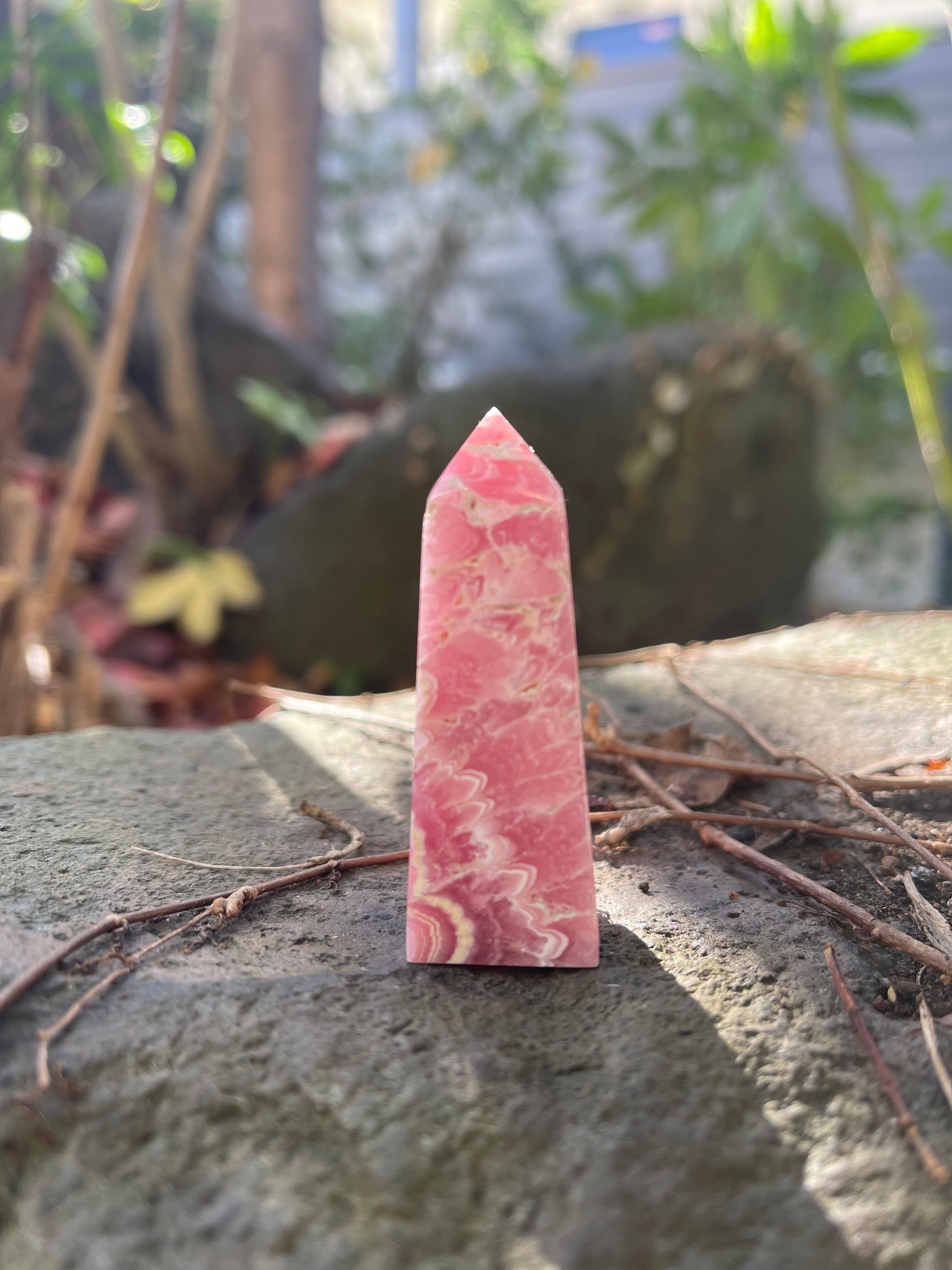 ロードクロサイト　インカローズ　ポイント/ Rhodochrosite inka rose point