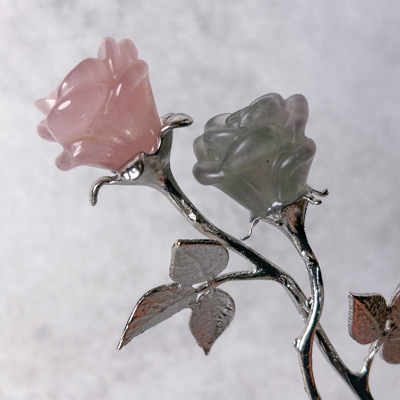 バラ フローライト・ローズクォーツ * Fluorit, Rose Quartz * 天然石