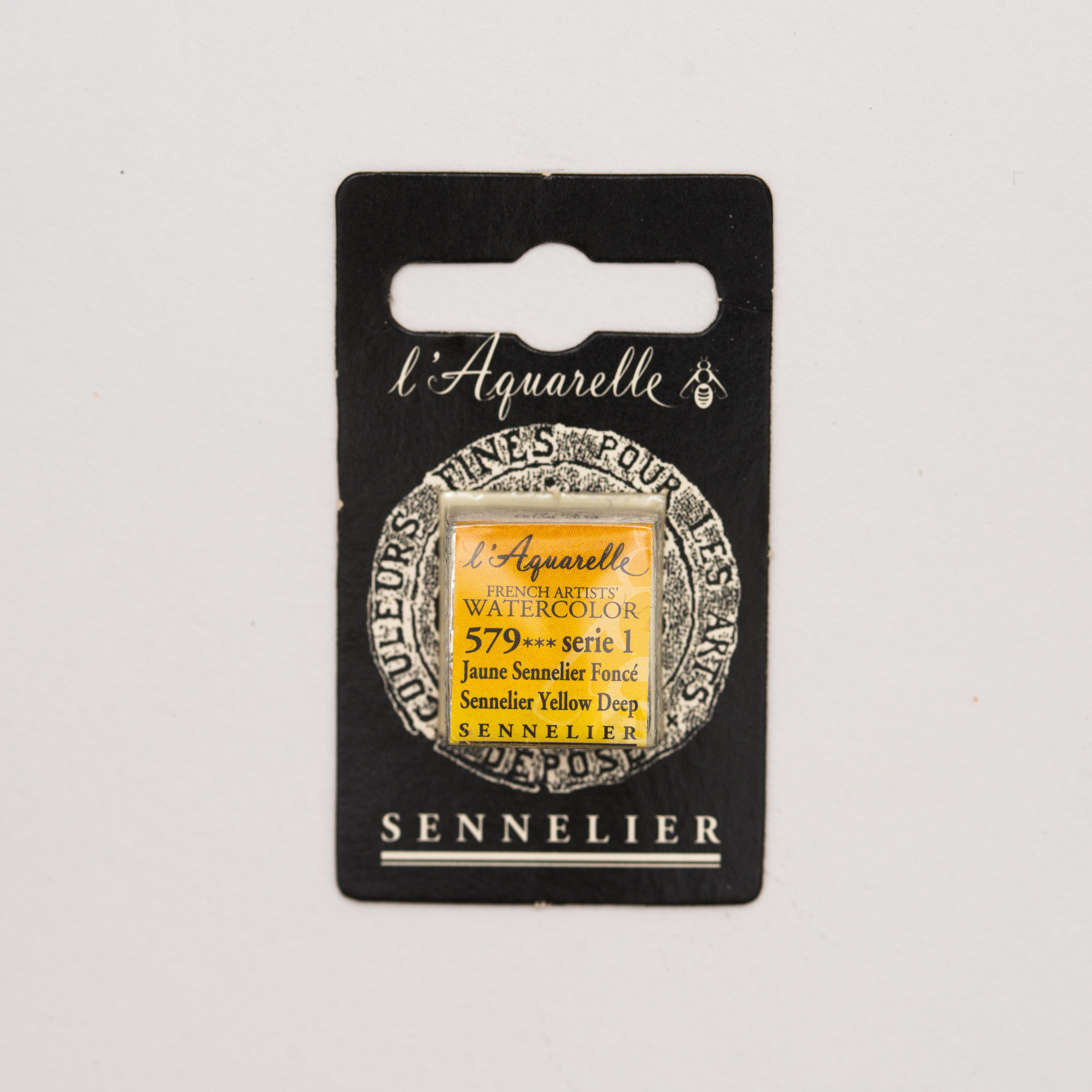 セヌリエWC 579 セヌリエイエローディープ 透明水彩絵具 ハーフパン（固形） Ｓ1
