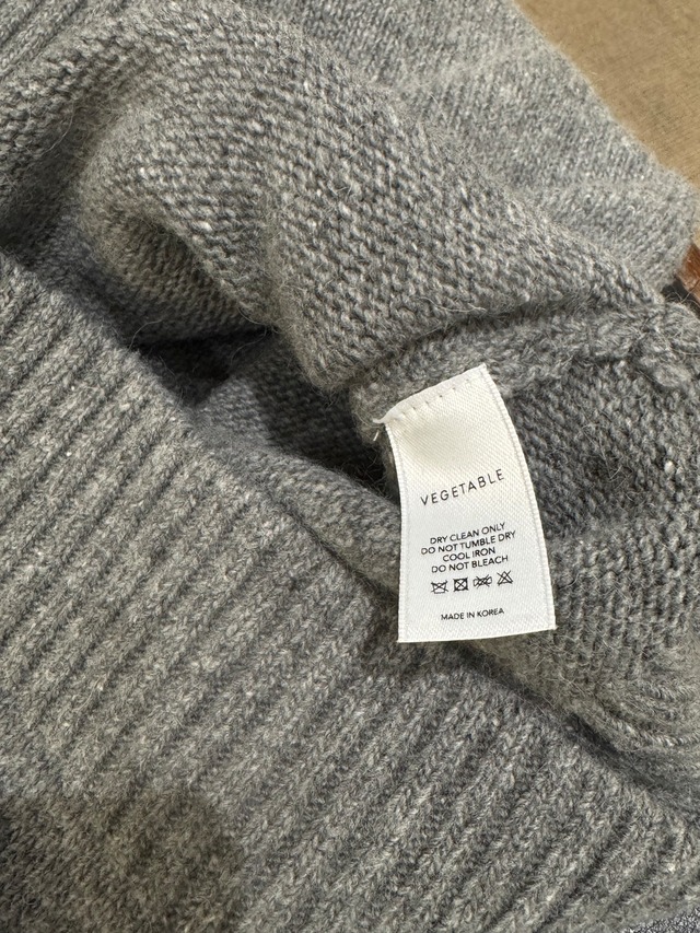 (予約) vegetable / Mer v neck knit 2color