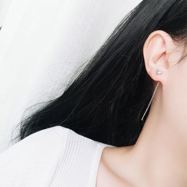 ピアス レディース 金属アレルギー ステンレス ハート ゆれる ピアス かわいい シルバー