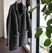 POSTELEGANT " Wool Alpaka Hand Knit Jacket ( Grey )"