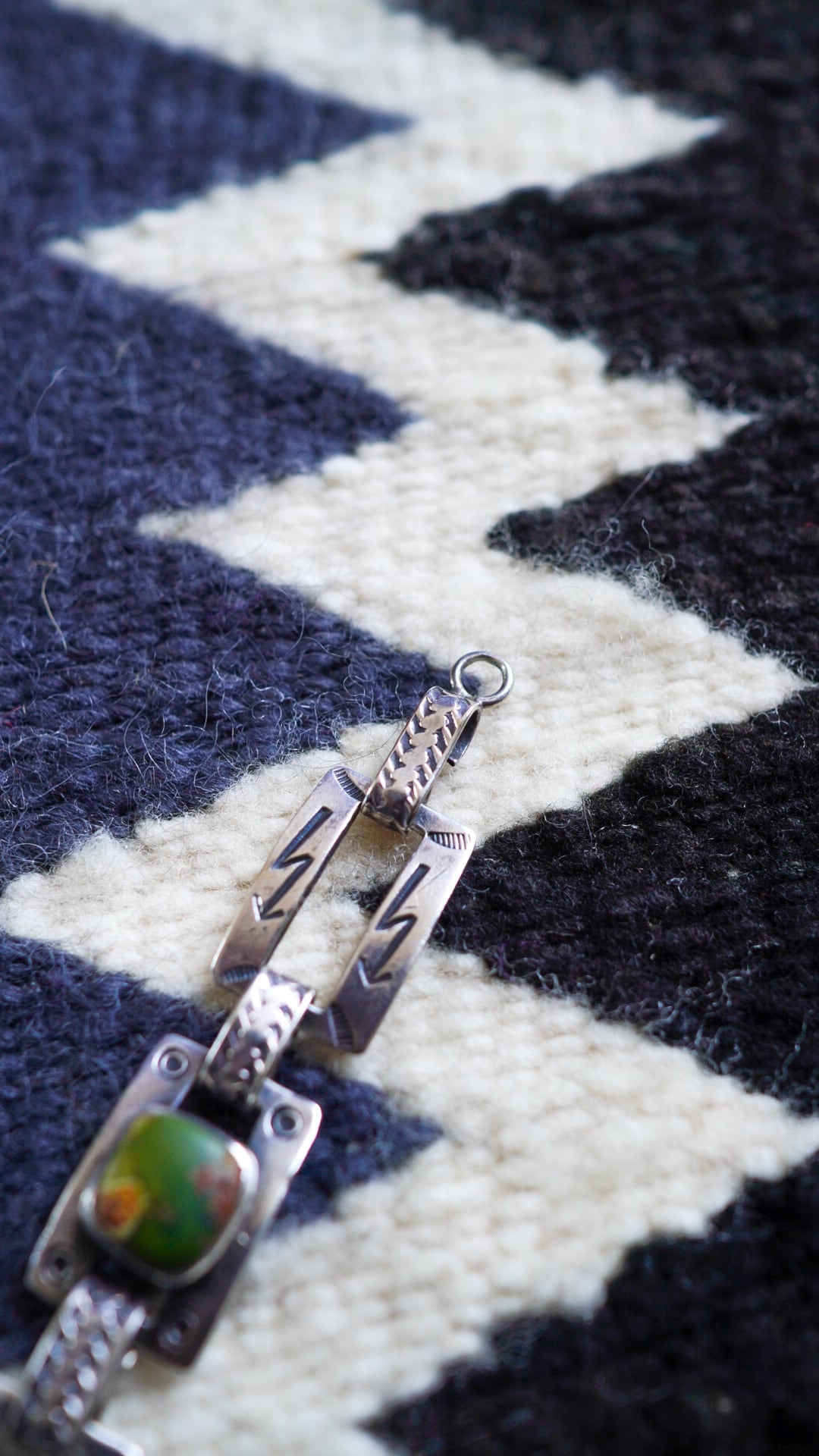 1940s】ナバホ ターコイズ & アロー & ライトニング ブレスレット