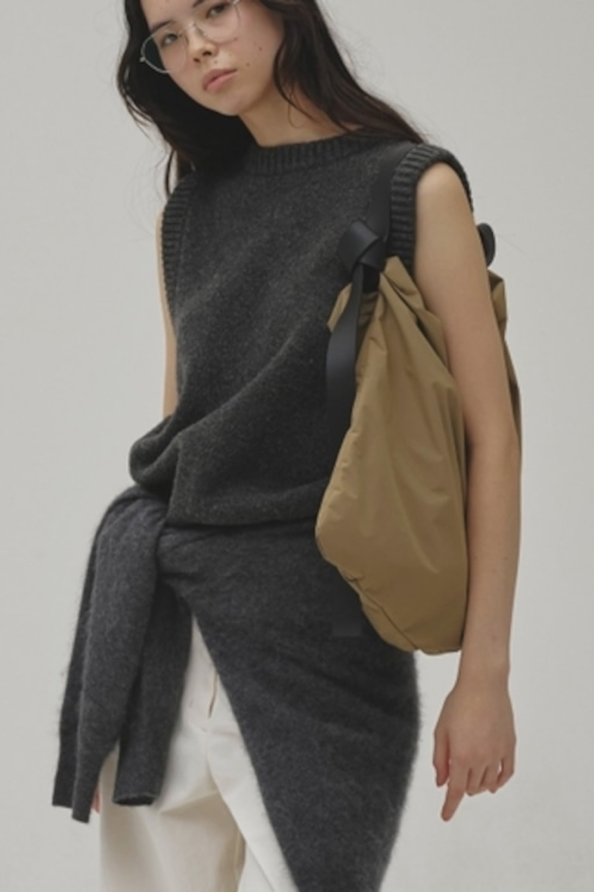 TODAYFUL 2way Knit Vest 2way ニットベスト Charcoal Gray