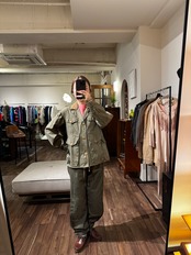 1940s-50s "fishuntex by RED HEAD" Cotton Poplin Fishing & Hunting Jacket