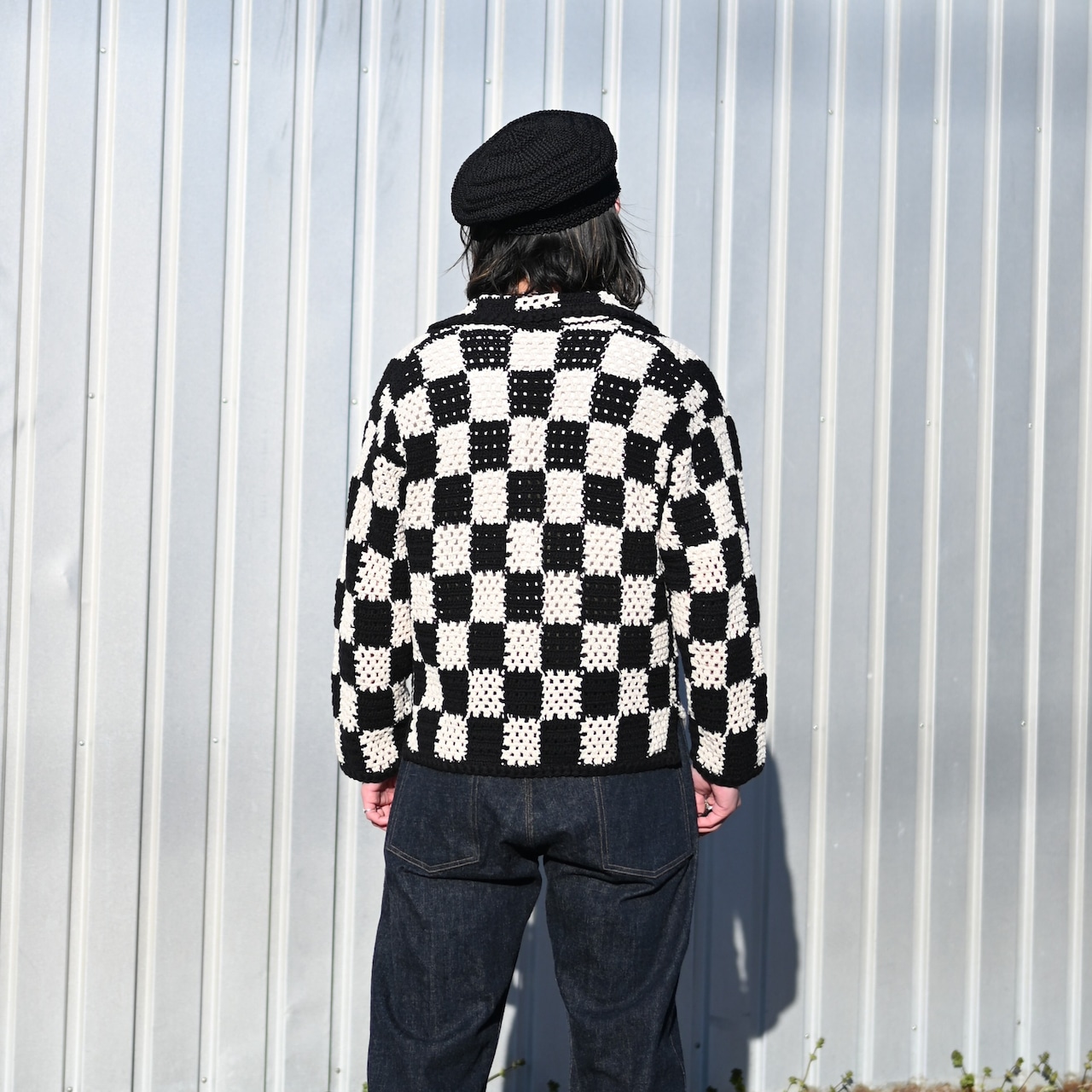 OLDJOE(オールドジョー)ハンドクロシェ編み ハバナシャツコーディネート