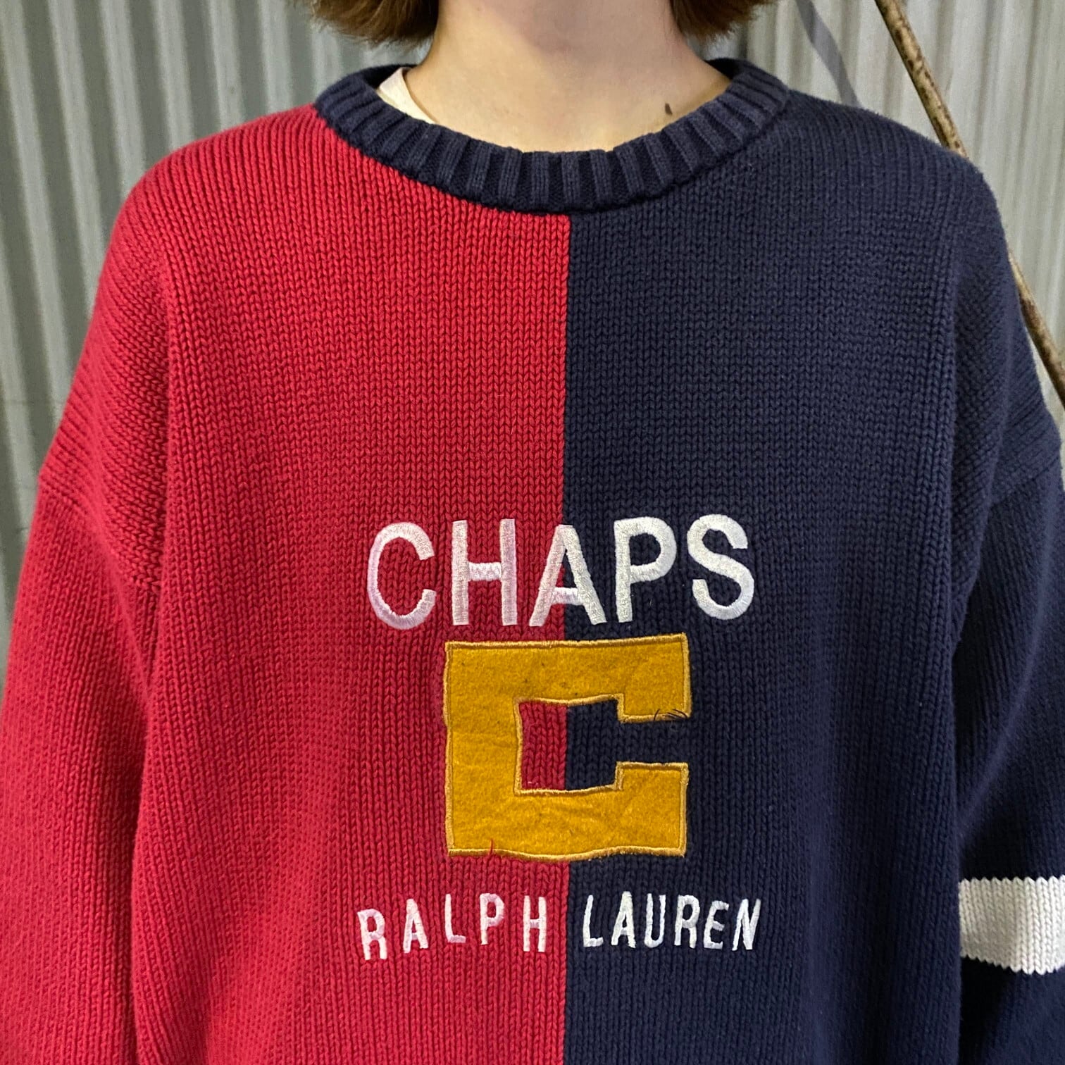 チャップス CHAPS コットンニットセーター メンズL /eaa349688