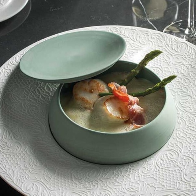 ドゥグレーヌ・パリ　BAHIA　グルメキャセロールリッド（14cmボウルの蓋）　ボウル　盛り皿　フランス食器　パリの食器