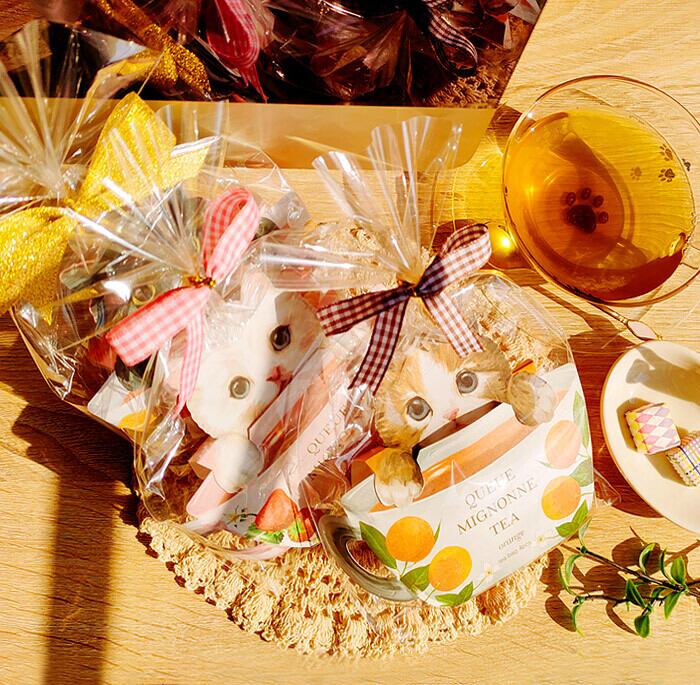 チャーリー クーミニョンティー 猫 紅茶 ティーバッグ かわいい ギフト 誕生日 プチギフト おしゃれ 女性 プレゼント交換 粗品 ご挨拶 ナチュラル雑貨リリアンナ