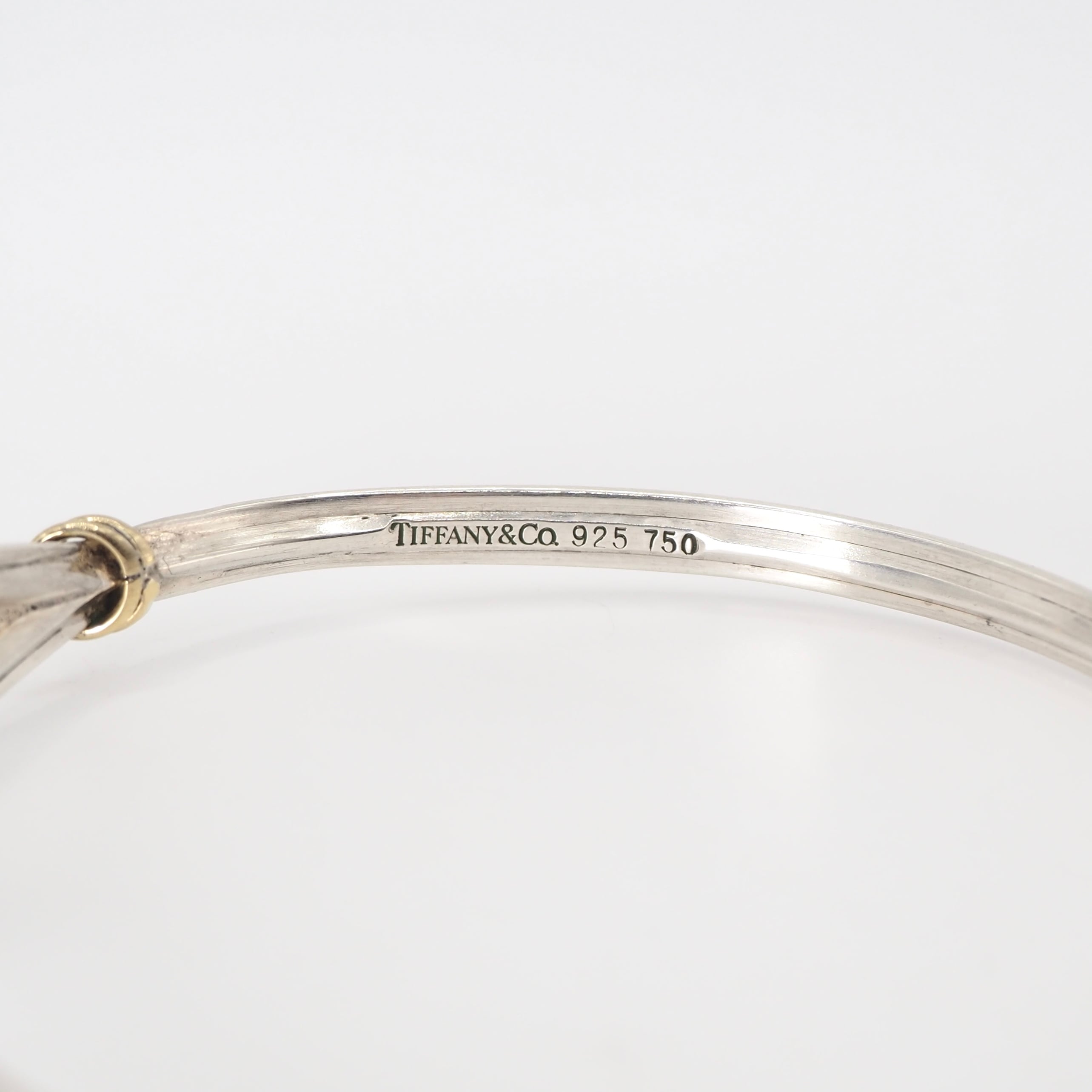 Tiffany&Co. フック&アイ バングル シルバー925 K18 ティファニー