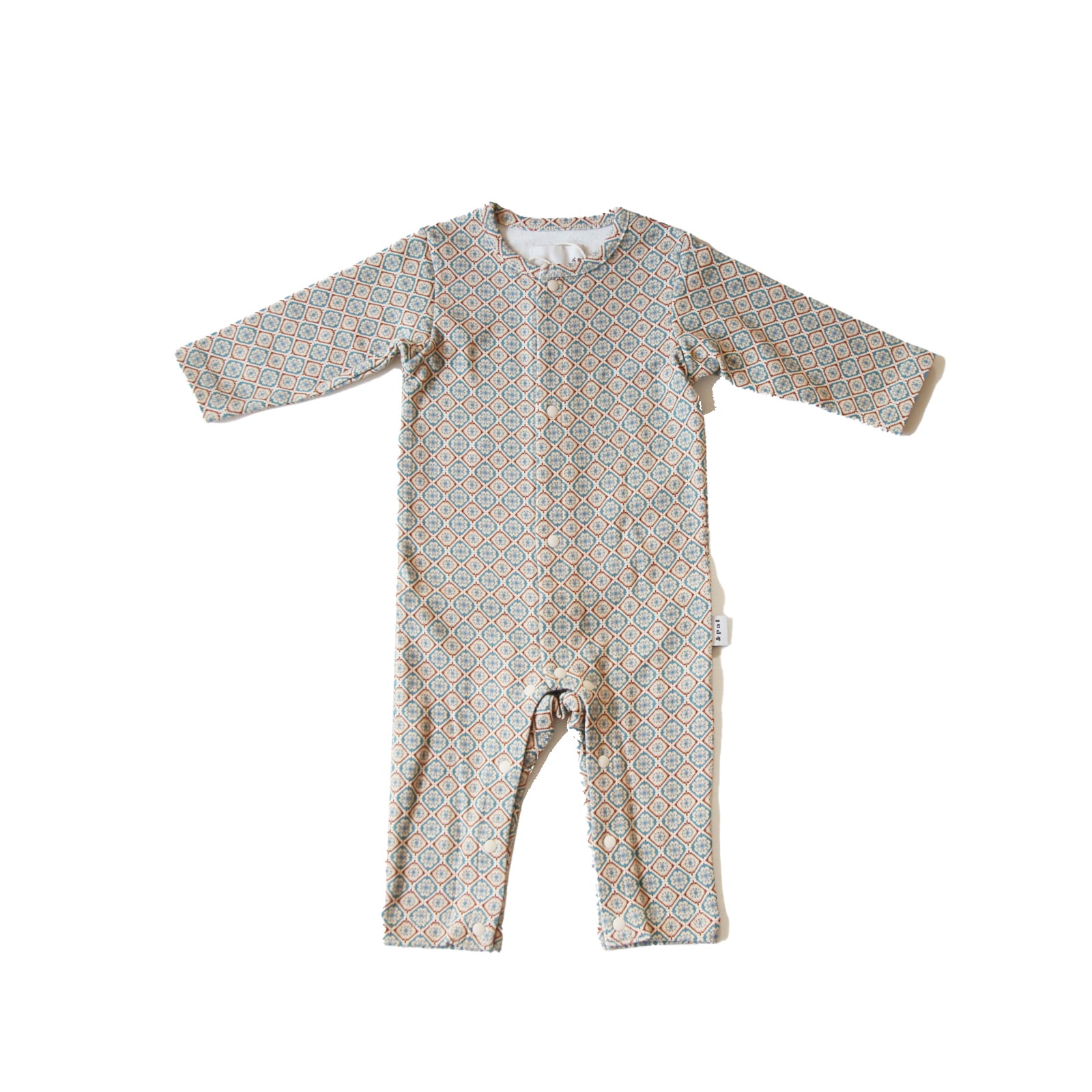 & pal / pixel art pattern rompers / blue / 70,80cm