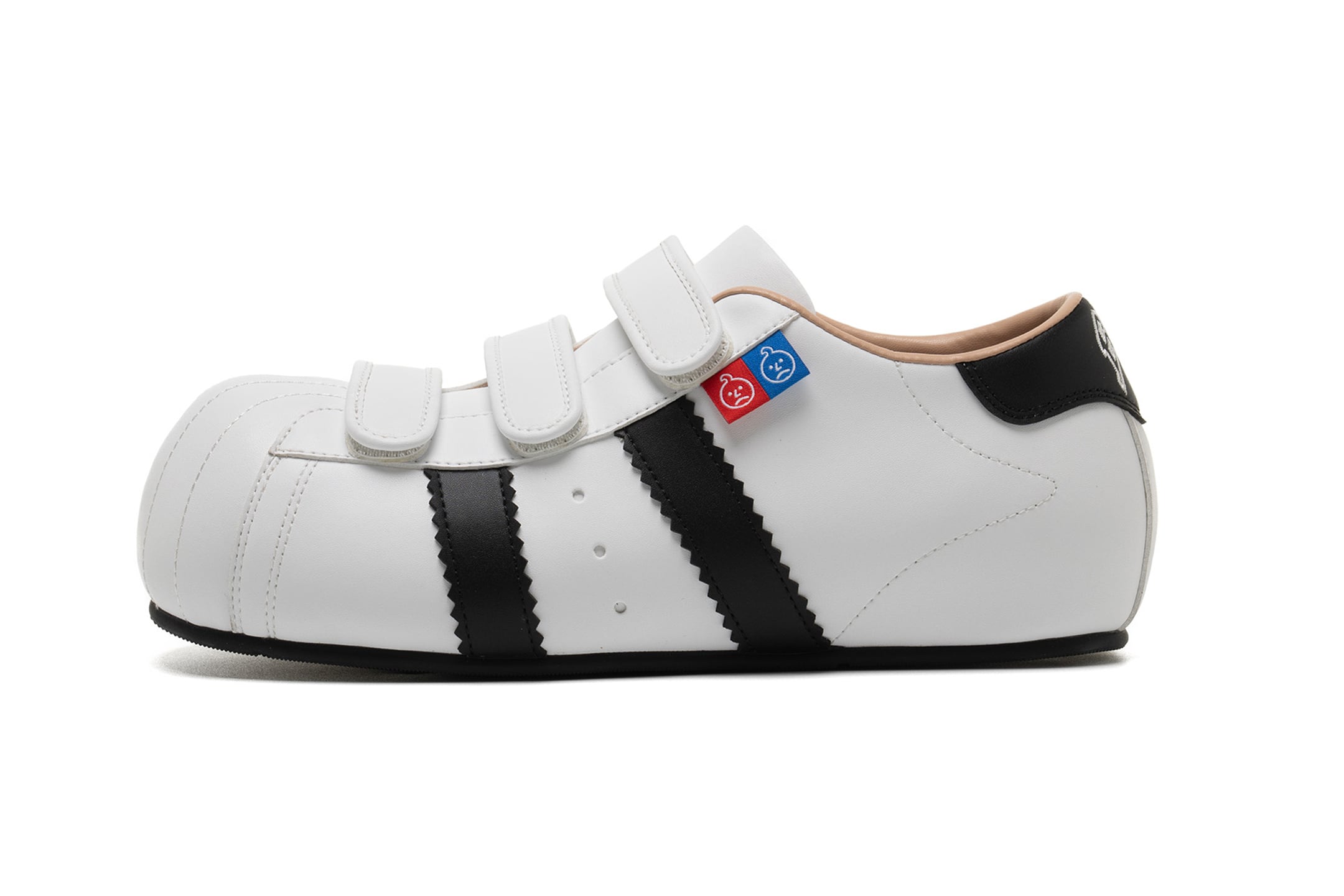 翌日発送 BBIMP ホワイト ブラック ベルクロ スニーカー BBIMP】Catoon sneaker / White | OLD ORDER JAPAN (オールドオーダー