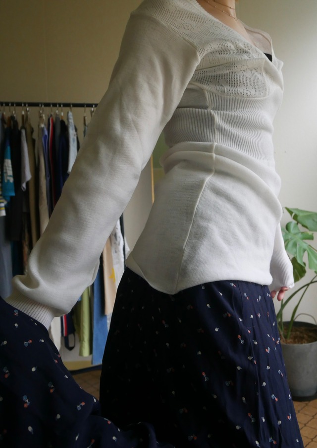 70s-80s VINTAGE "Liabel" Pointelle Knit Tops