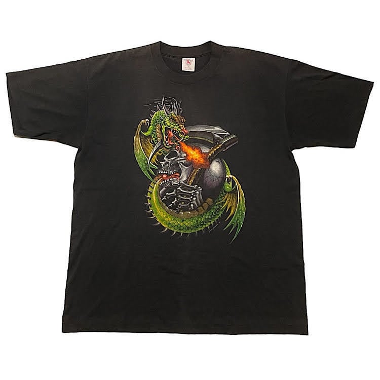 90s ビンテージ ハーレーダビッドソン Tシャツ ドラゴン×死神 90s ビンテージ ハーレーダビッドソン Tシャツ ドラゴン×死神