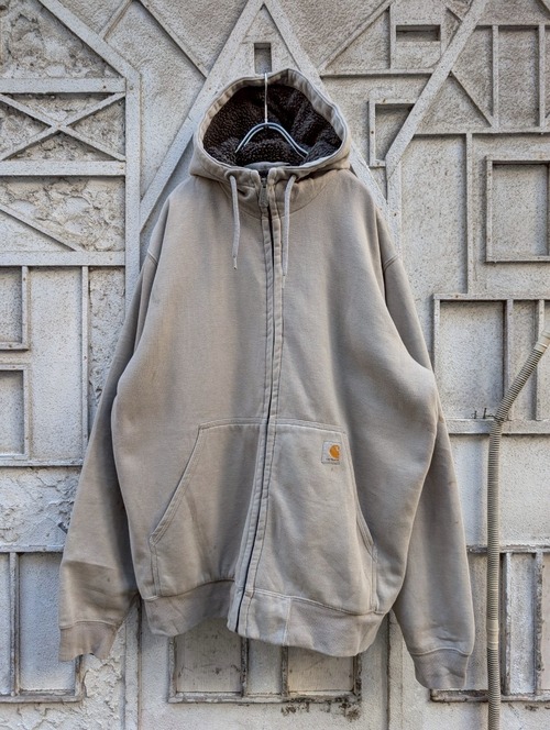 "CARHARTT" zip up boa hoodie