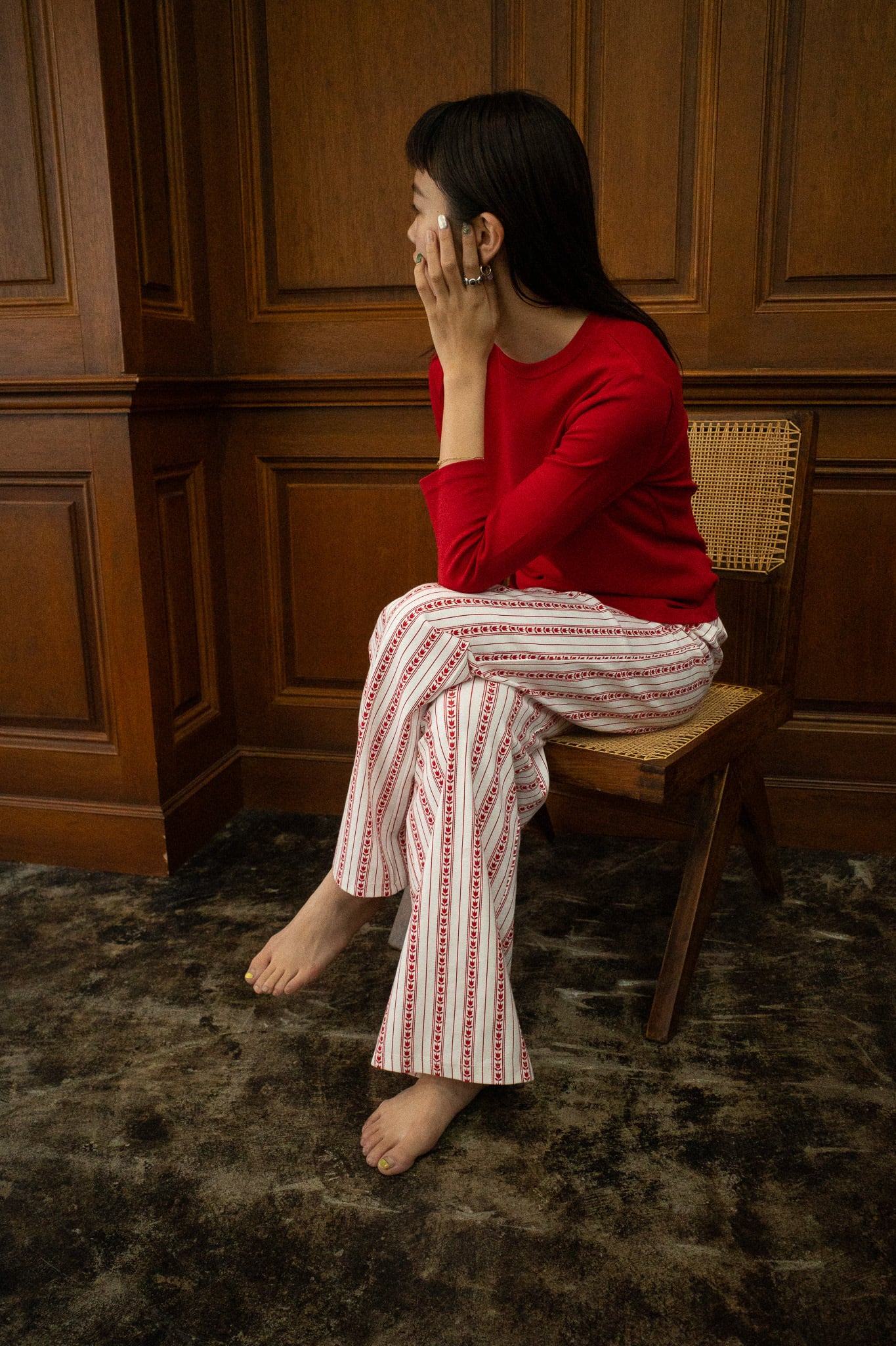 Parent Pants (Flower Stripe) | House on the Hill
