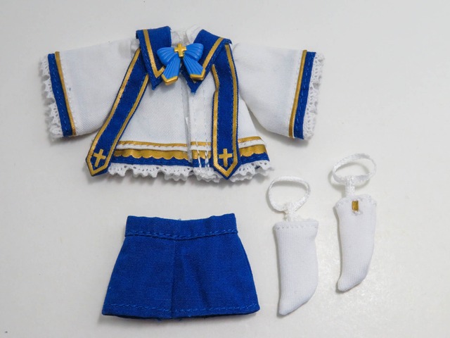 【SALE】ねんどろいどどーる おようふくセット 聖歌隊（ブルー） 上着とショートパンツ