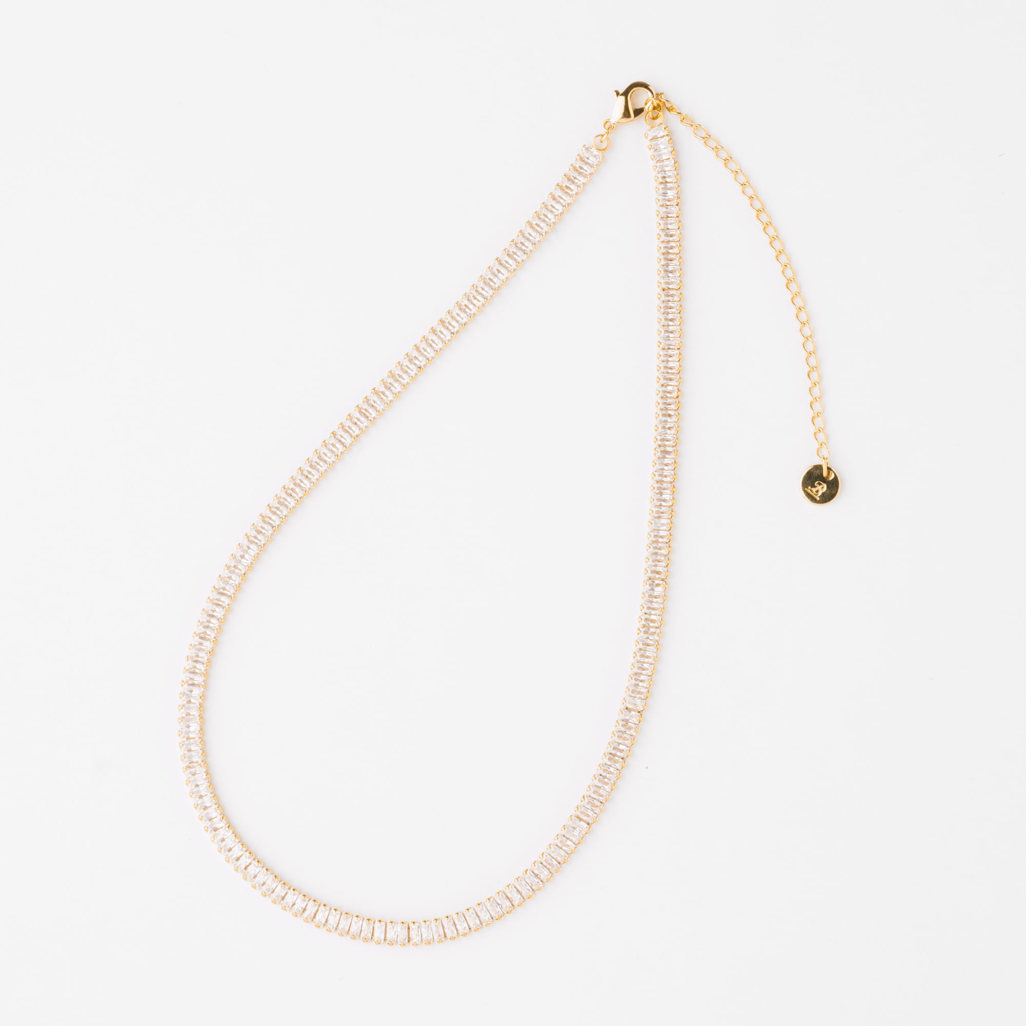 スクエアキュービックネックレス d043