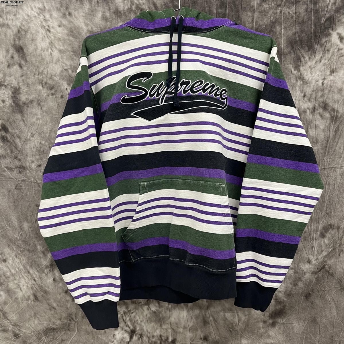 supreme 17aw striped crewneck スウェット