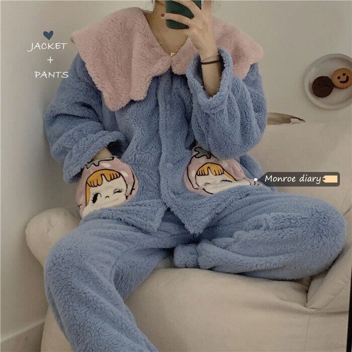 カジュアルセット オータムウィンターフランネルコーラル 大人ガーリー スウィート キュート 秋物 冬物 モンロー95743116791