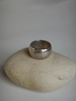 〈vintage silver925〉domed wide ring