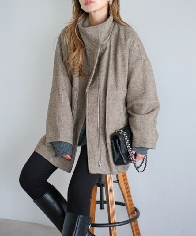 2wayカラーミドルコート