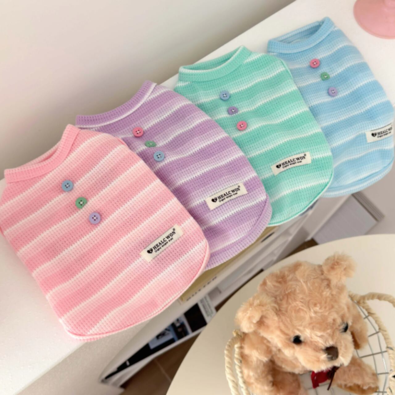 カラフルボーダーシャツ♡0214