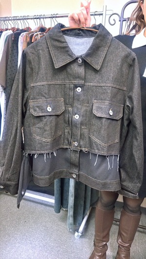 セブンデイズ 1260172　レイヤードヘムシアーデニムJK