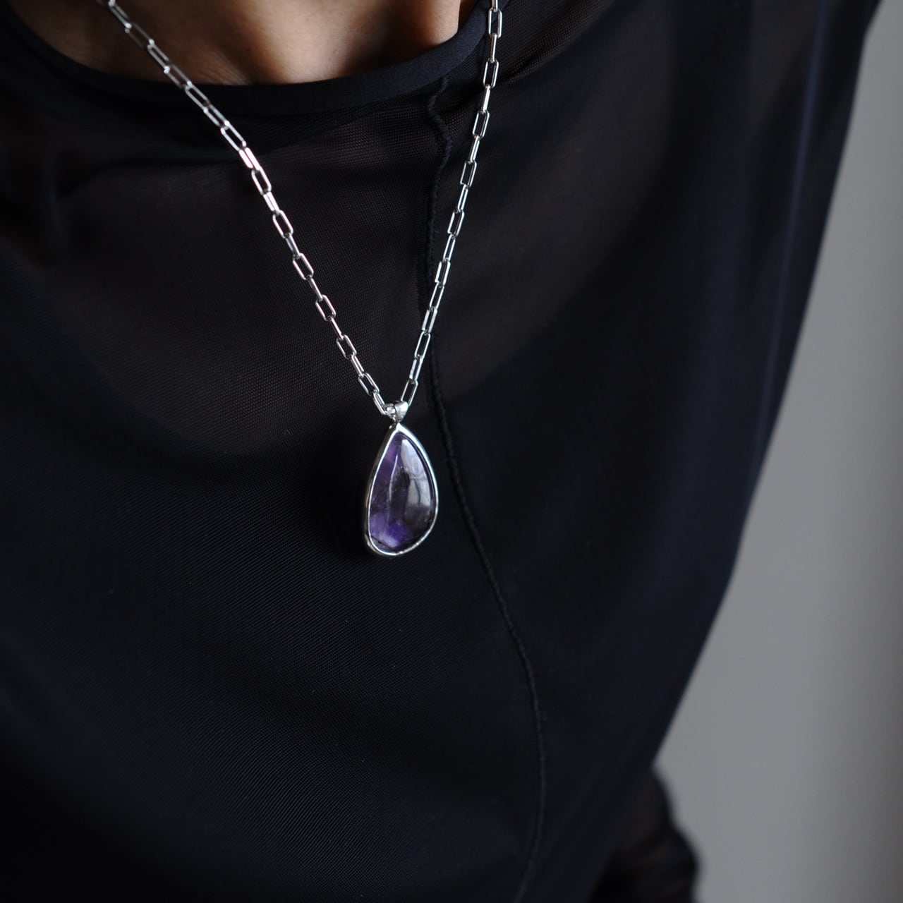 Trapiche Amethyst Necklace トラピッチェアメジスト ネックレス