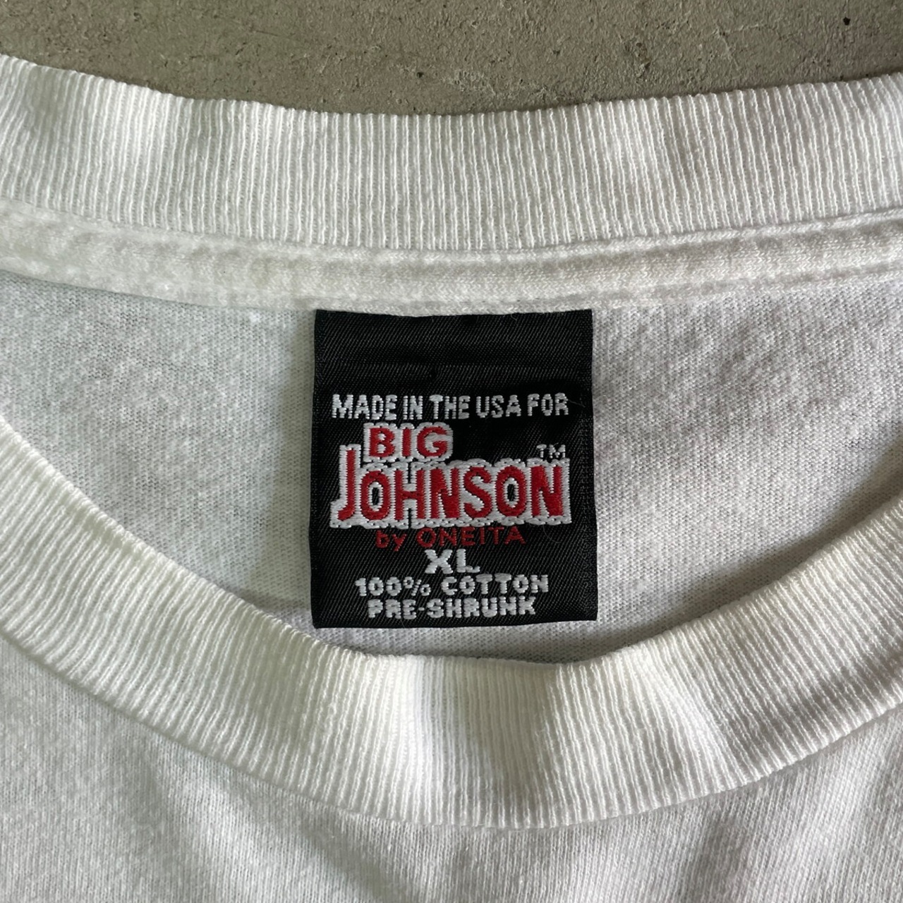90年代 USA製 BIG JOHNSON エロ バックプリントTシャツ メンズXL 古着 