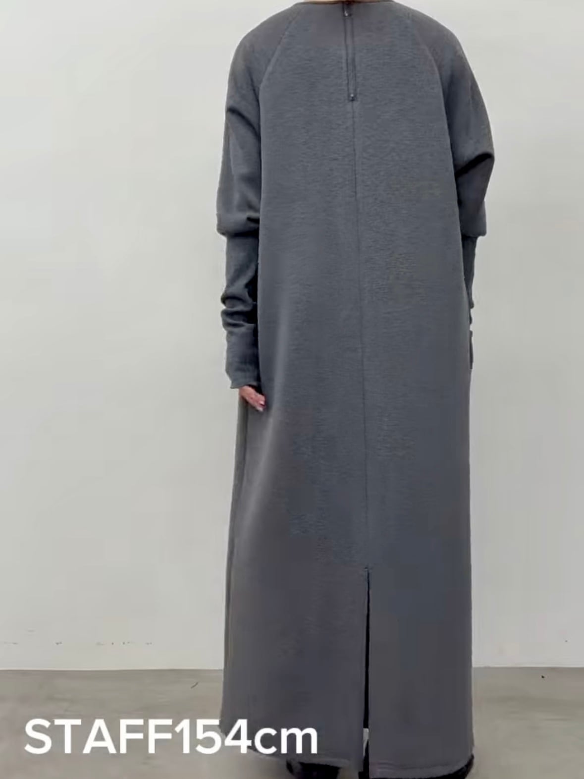 送料無料】CLOCHE(クロッシェ)リブスリーブワンピース ダンボール