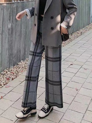 チェックパンツ　AJ11295-D06