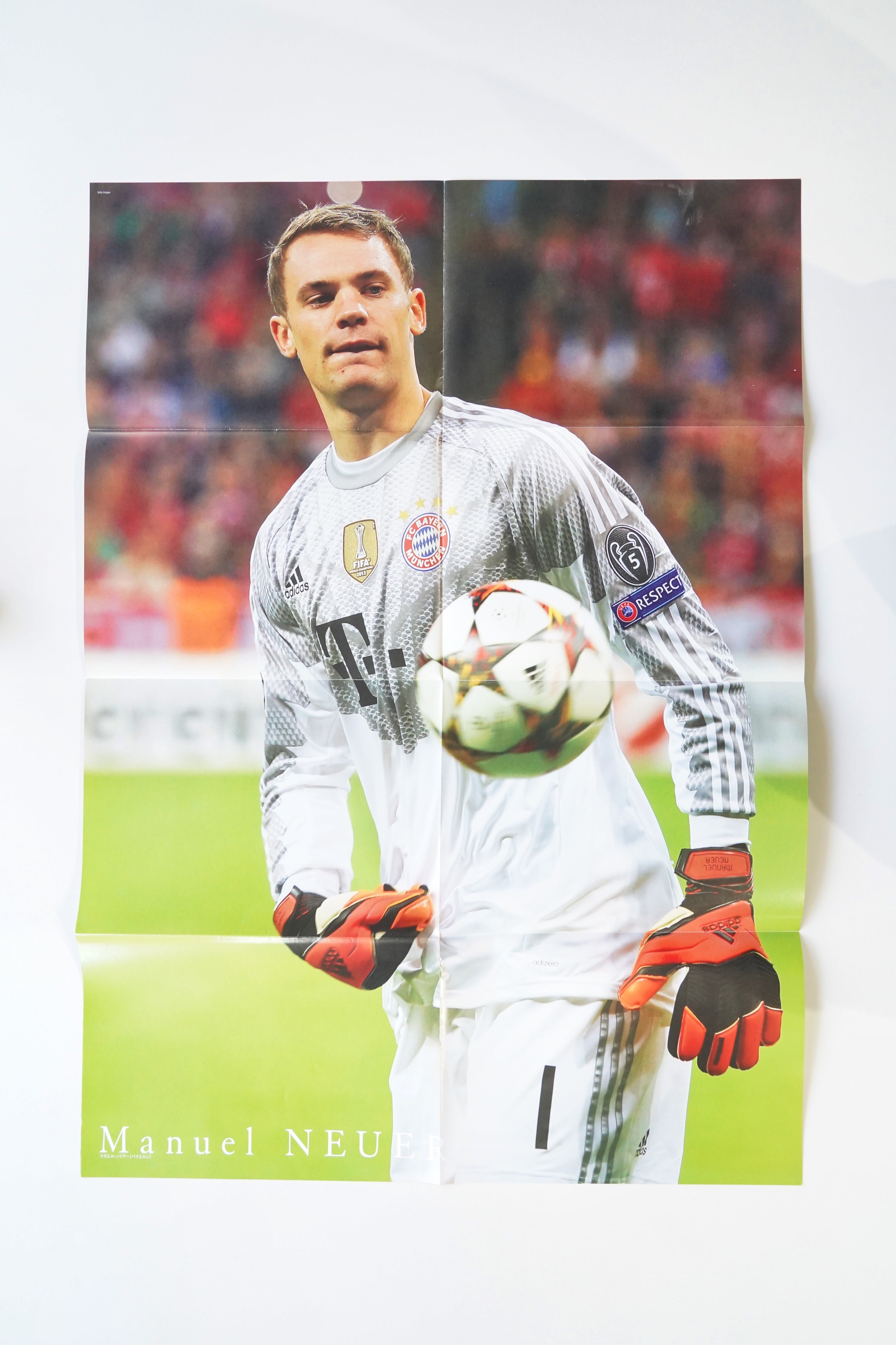 マヌエル・ノイアー/スティーブン・ジェラード|サッカーポスター 大判 B2|バイエルン × リヴァプール 2010年代 欧州レジェンド