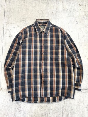 2000's check box flannel shirt #H264