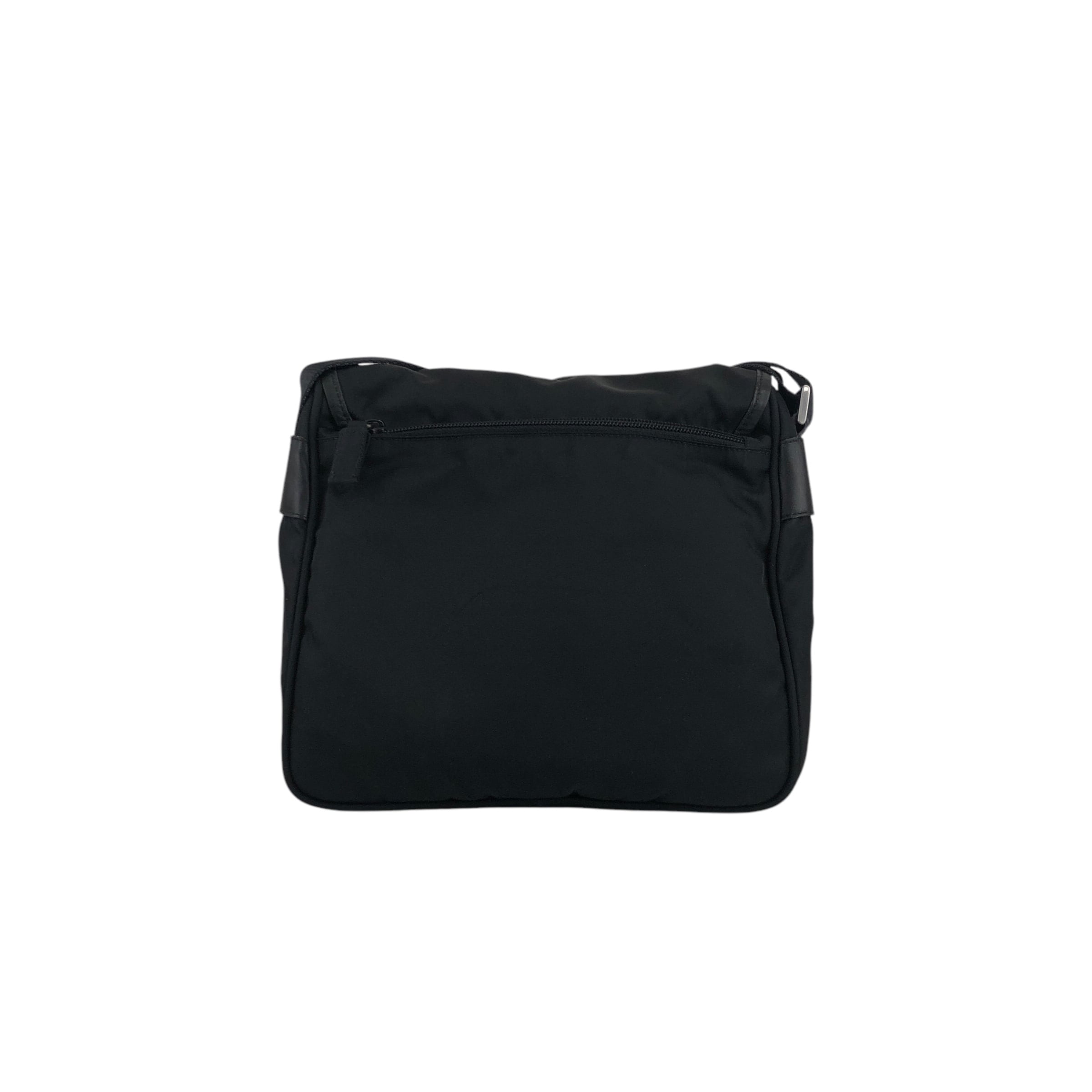 PRADA プラダ   ショルダーバッグ ブラック トライアングルロゴ ナイロン フロントバックル 5spz5k PRADA プラダ ショルダーバッグ ブラック トライアングルロゴ ナイロン