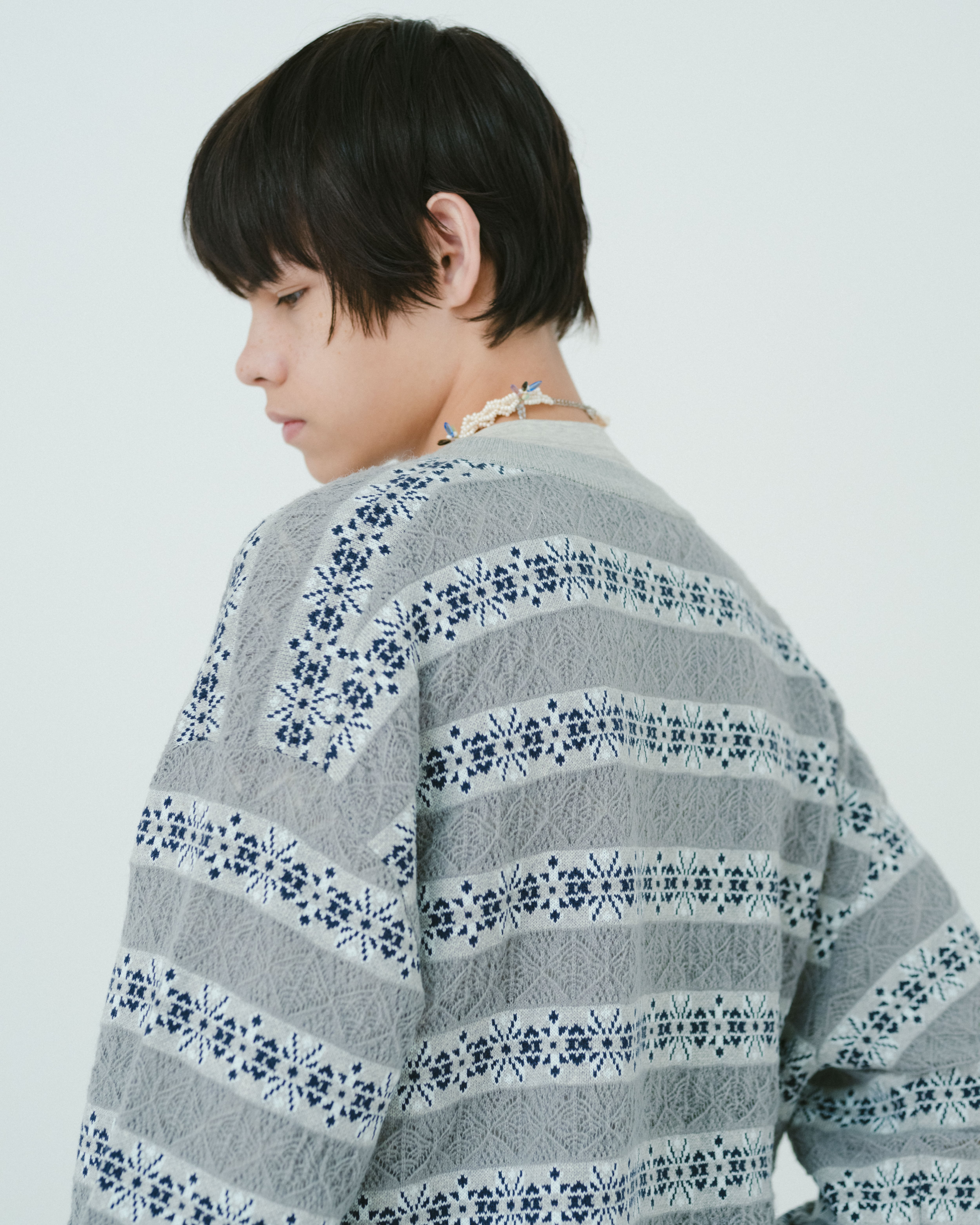 Crew neck cardigan（GREY） | TTTMSW