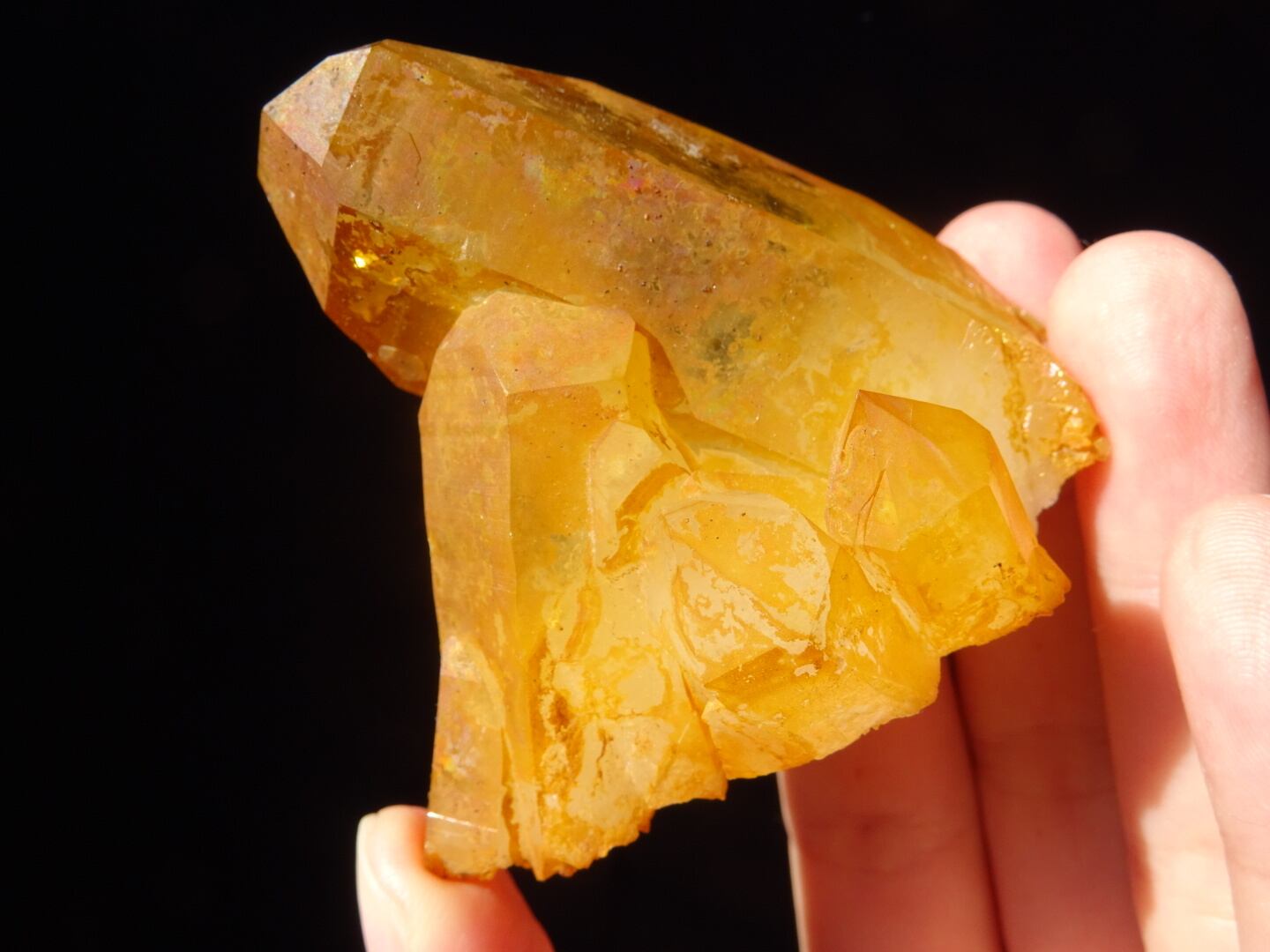 ソラリス・クォーツ」 天然レインボーオーラ＆ゴールデンヒーラー