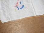 蝶と花の刺繍 クロス(シミあり) 画像10