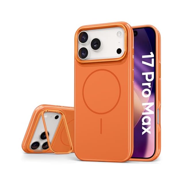 Vihibii iPhone 17 Pro Max ケース スタンド付き MagSafe対応 耐衝撃