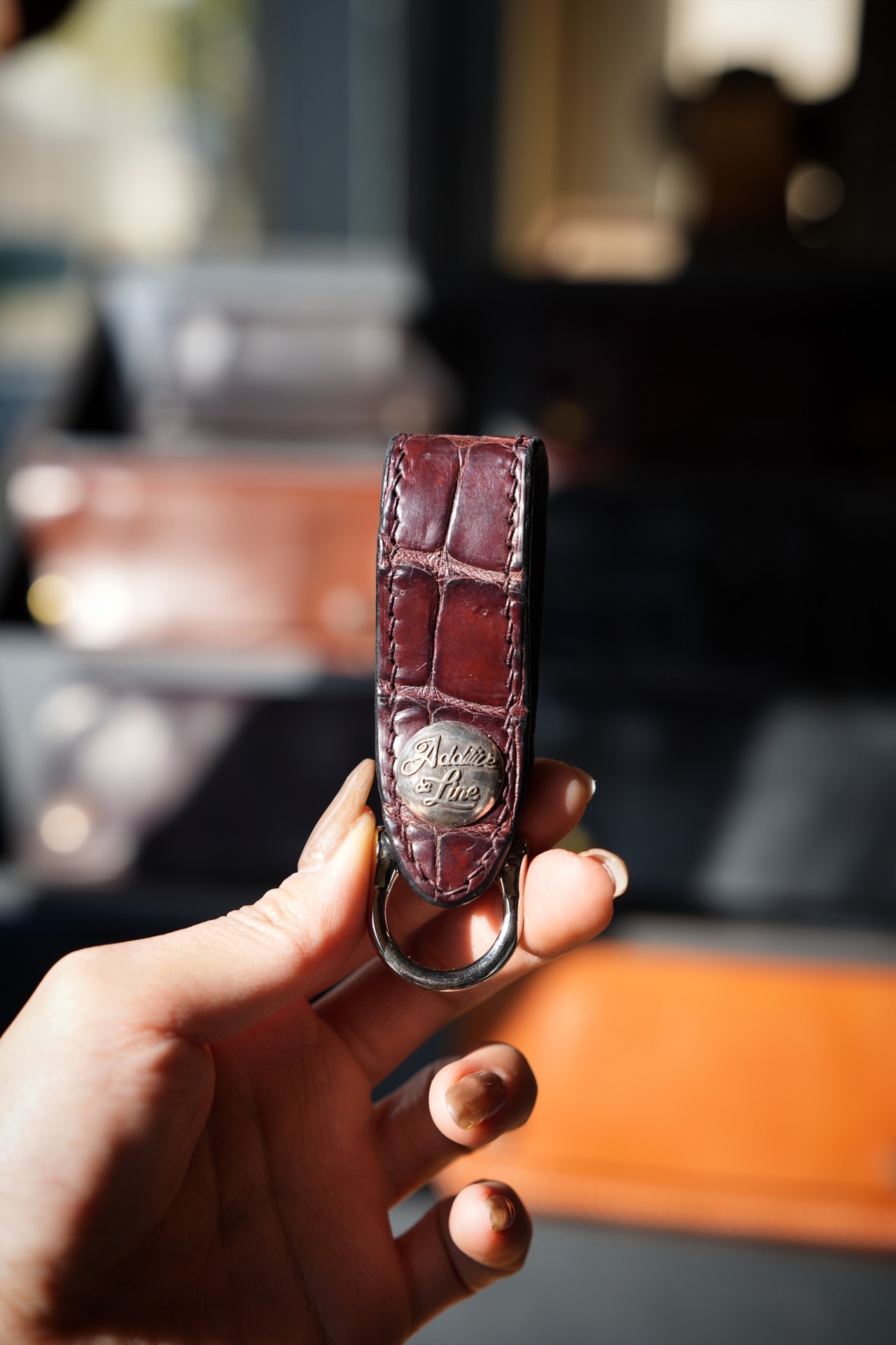 【即納】 J&FJ Baker Oak Bark Porosus. Key folder