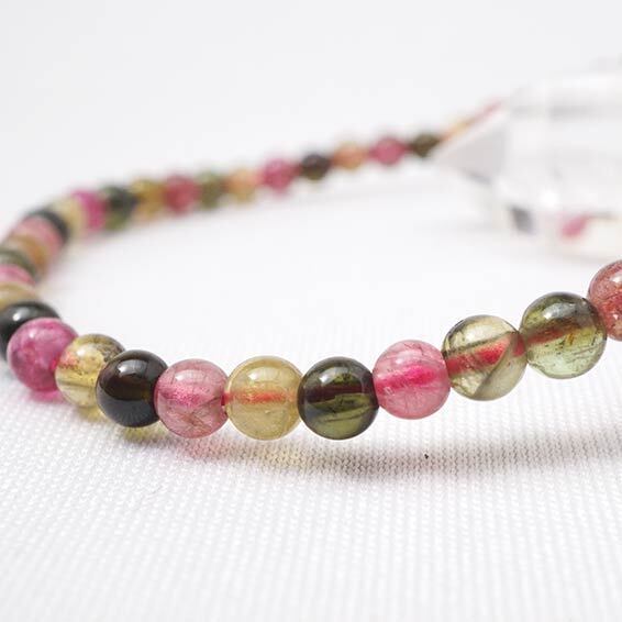 ミックスカラートルマリン ブレスレット 4mm 211-938