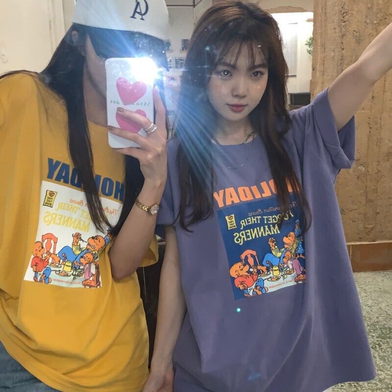 プリントルーズTシャツ サマー 夏物 モンロー27975234228