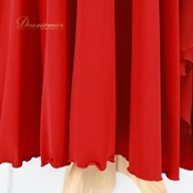 社交ダンス 衣装 スカート レッド系 チャコット Chacott 赤 レース レッスン 練習 ラインストーン フリル 上品 ストレッチ 伸縮 華やか かわいい ダンス衣装 スタンダード