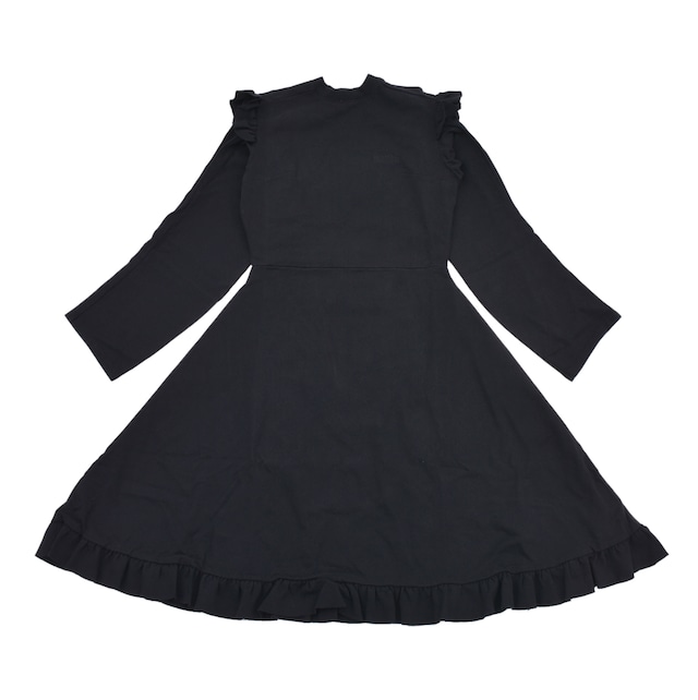 【VETEMENTS】RUFFLE JERSEY DRESS(BLACK)