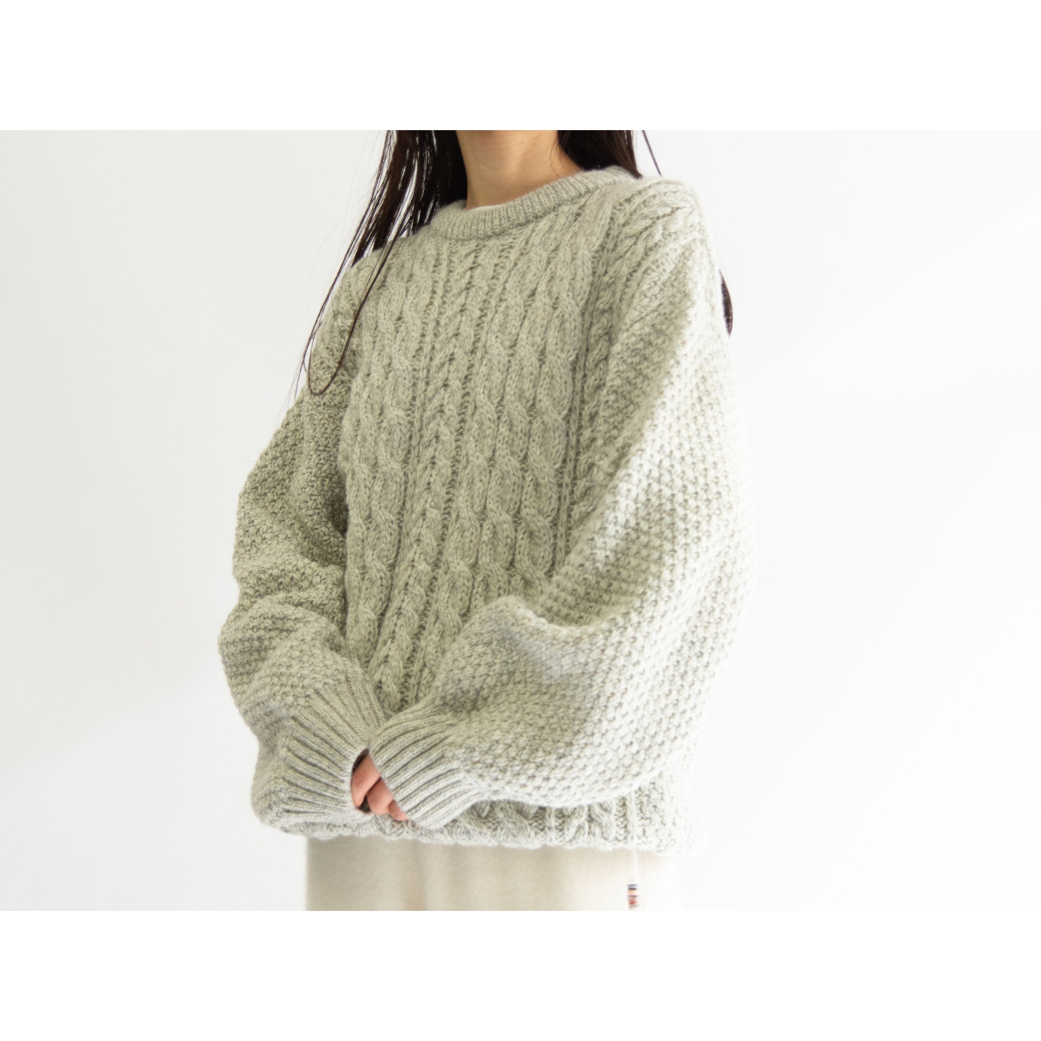 Regency】Made in England 100% Wool Cable Sweater（英国製 ケーブル