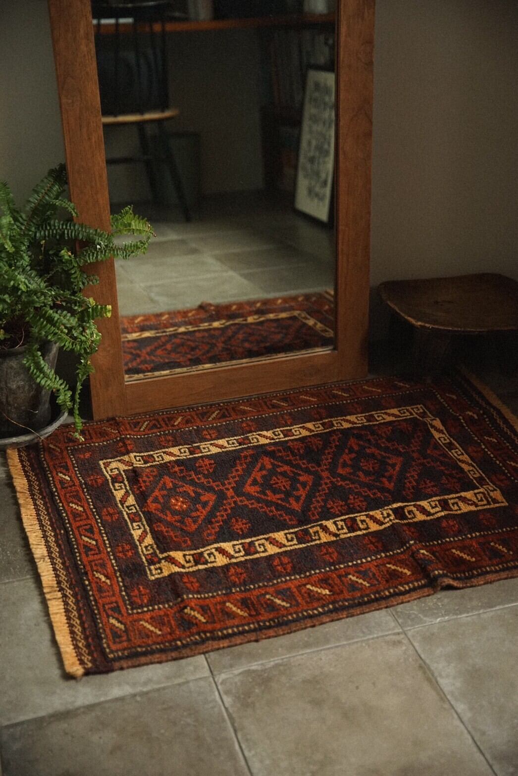 972 -Vintage Baluch rug