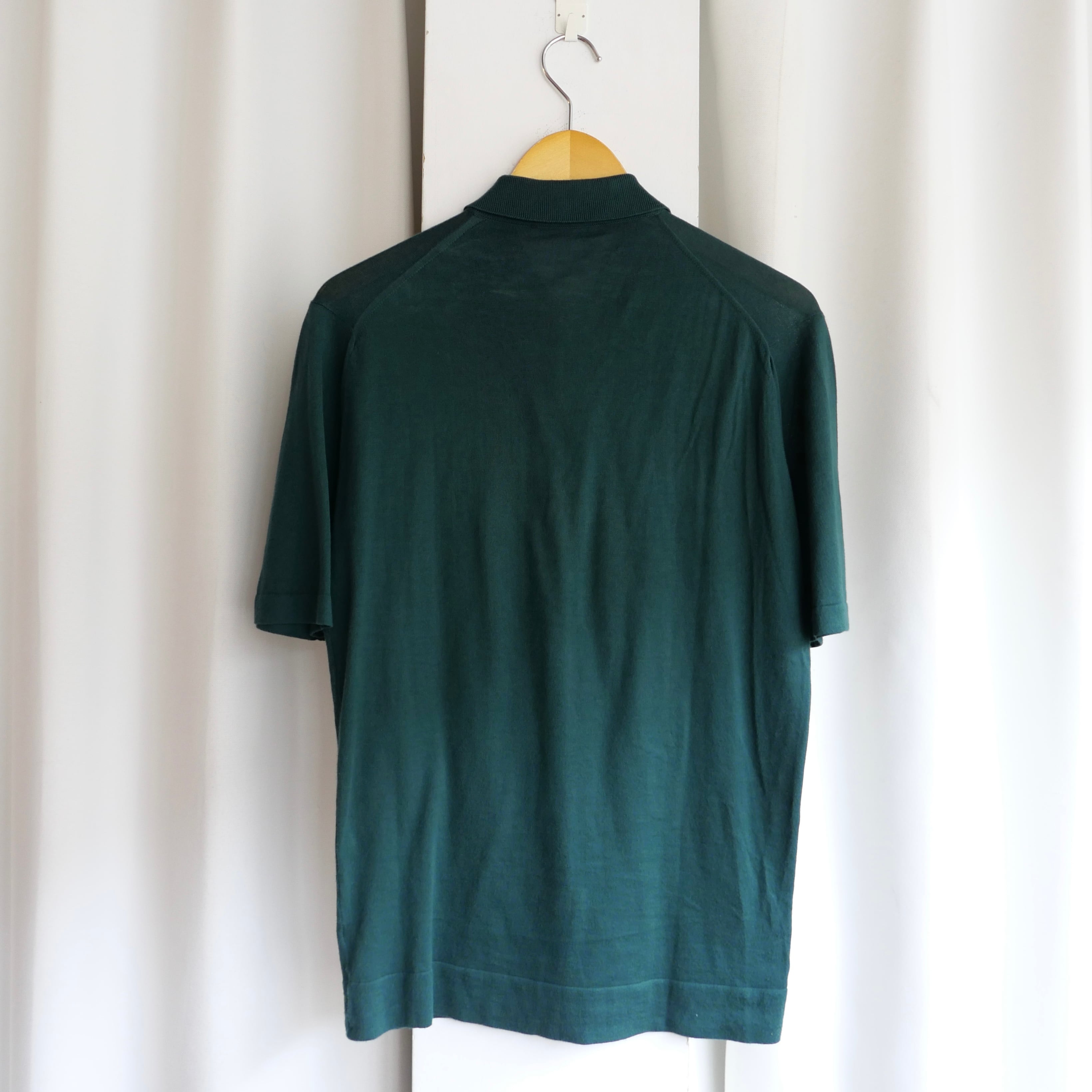 80s JOHN SMEDLEY SEA ISLAND COTTON KNIT POLO SHIRT | safarionline