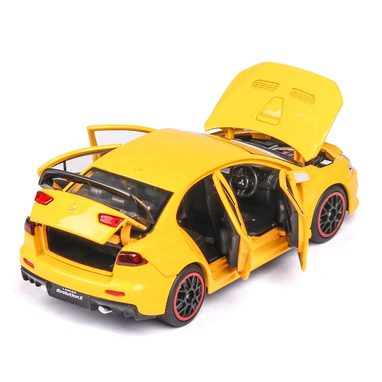 三菱 ランサーエボリューション イエロー レッド ミニカー
