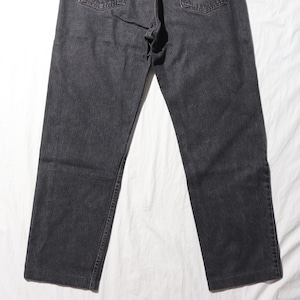 Levi’s 505 36×30 裾上げ済み 90年 先染め USA ブラックデニムパンツ